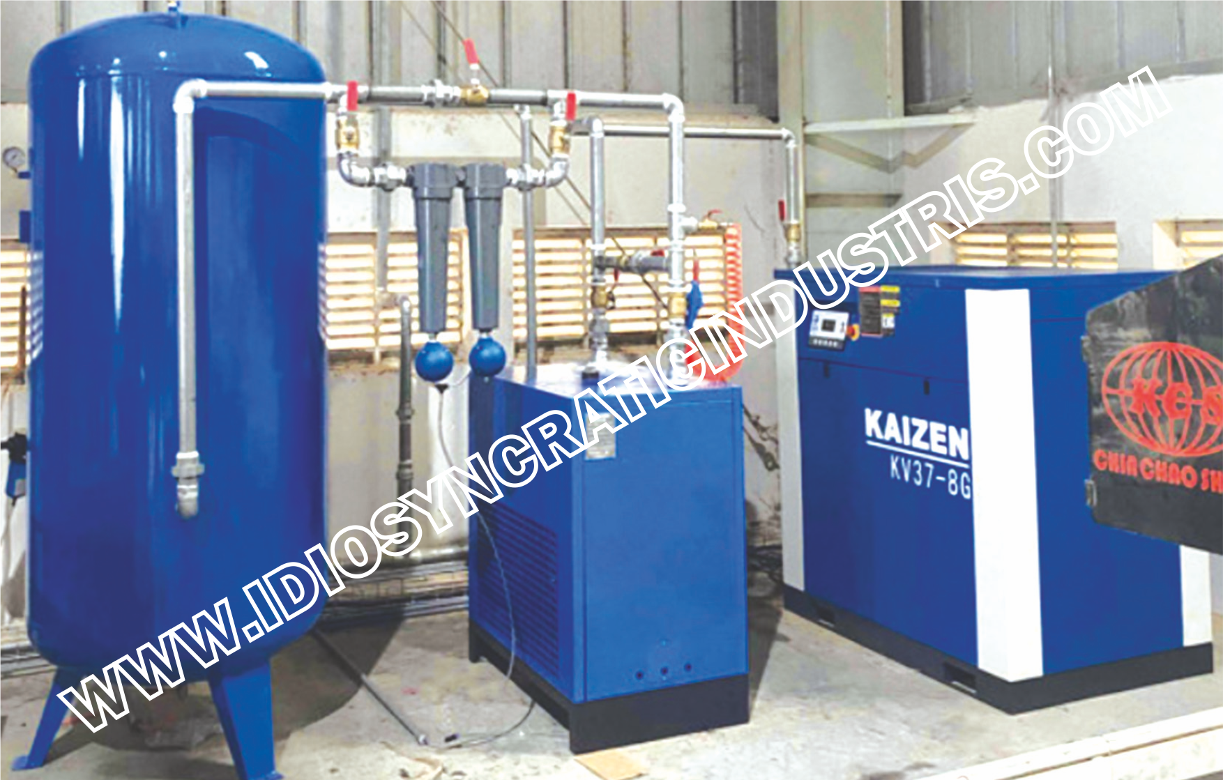 Rotary Screw Air Compressor for Cashew Processing